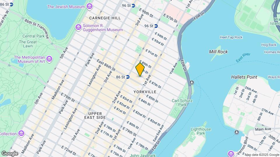 342 E 87th St Map and Location Details