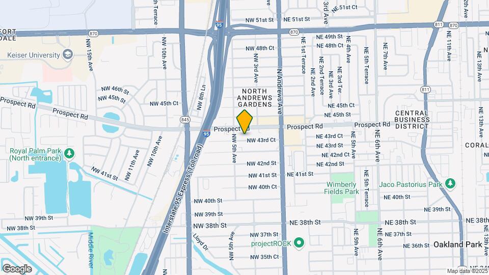 401 NW 43rd Ct Map and Location Details