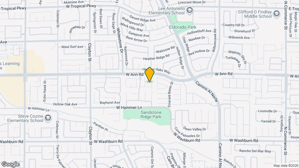 5521 Colorado Breeze Way Map and Location Details