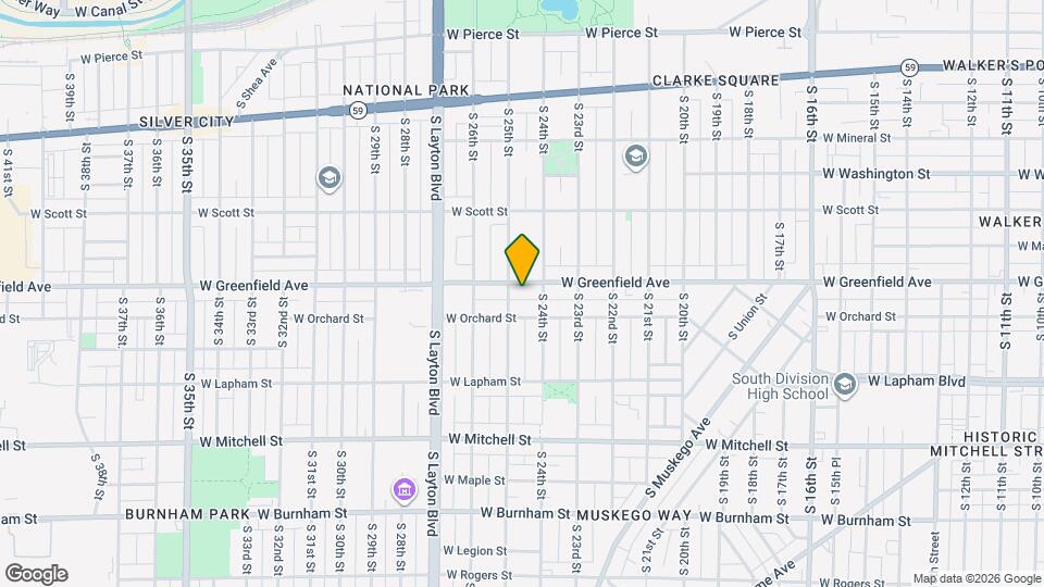 2425-2427-2427 W Greenfield Ave Mapa y Detalles de la Ubicación