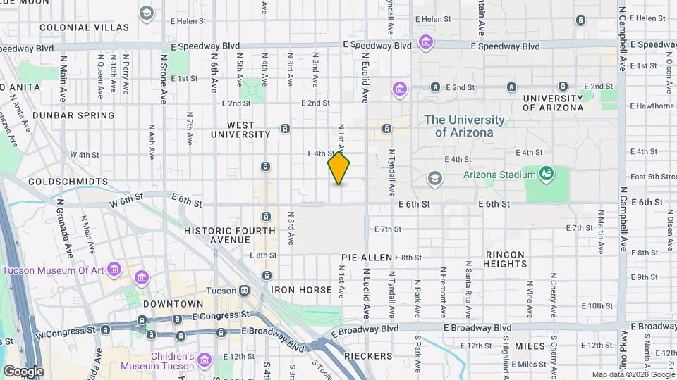 525 N 1st Ave Map and Location Details