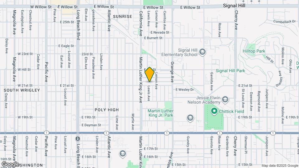 1055A E 21st St Map and Location Details