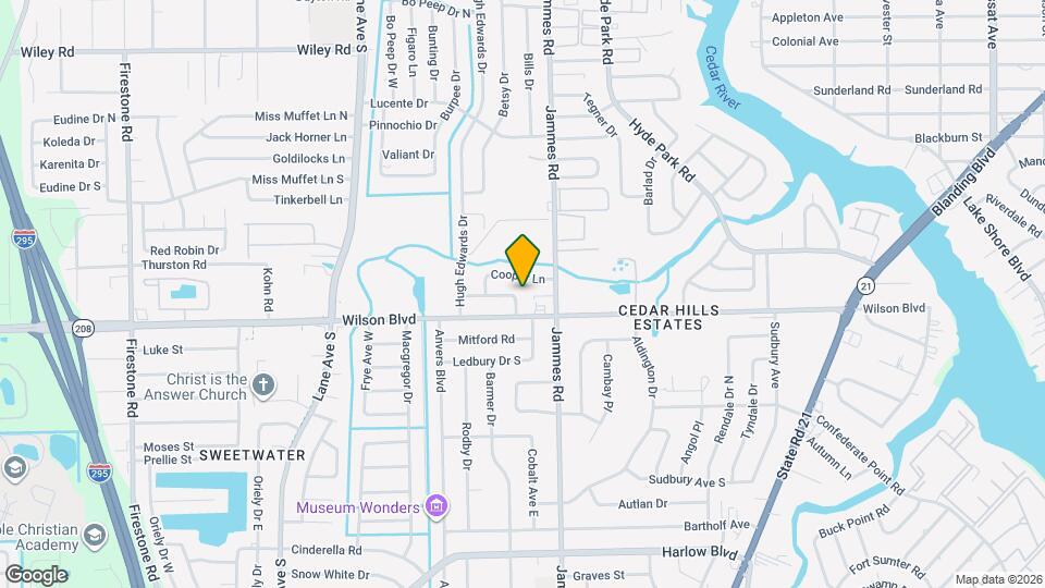 6505 Parvin Dr Map and Location Details