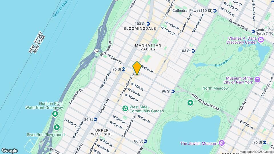 165 W 95th St Map and Location Details