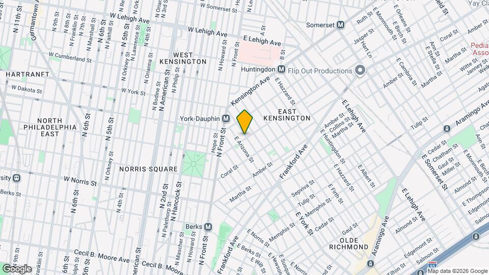 1948 E York St Map and Location Details