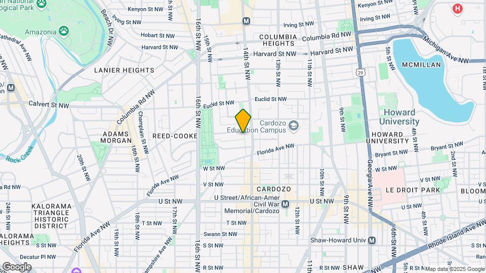1412 Chapin St NW Map and Location Details