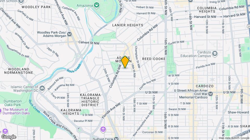 1837 Kalorama Rd NW Map and Location Details