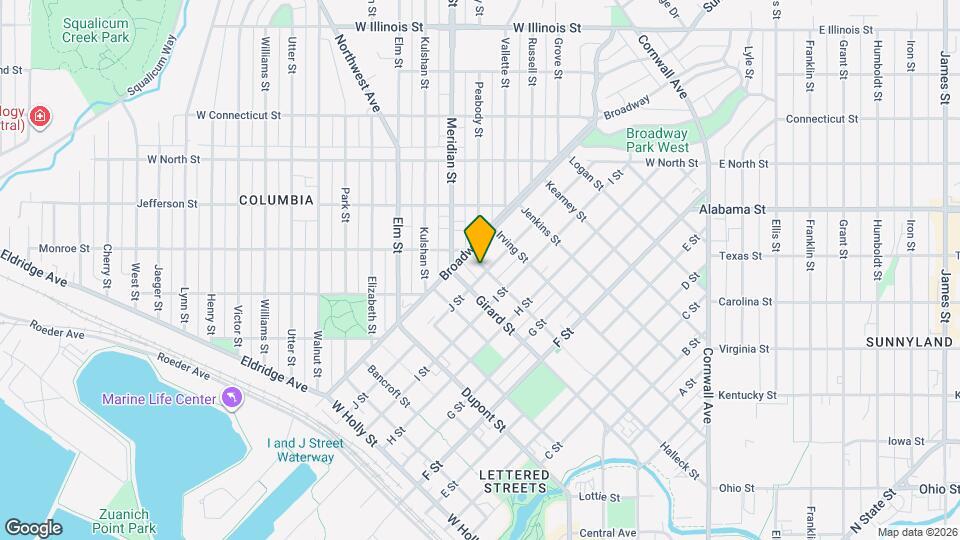 1405 Halleck St Map and Location Details