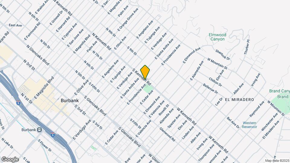 737 E Providencia Ave Mapa y Detalles de la Ubicación