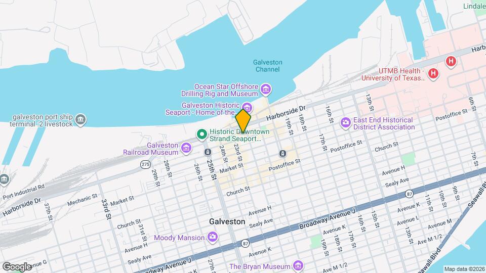 2206 The Strand Mapa y Detalles de la Ubicación