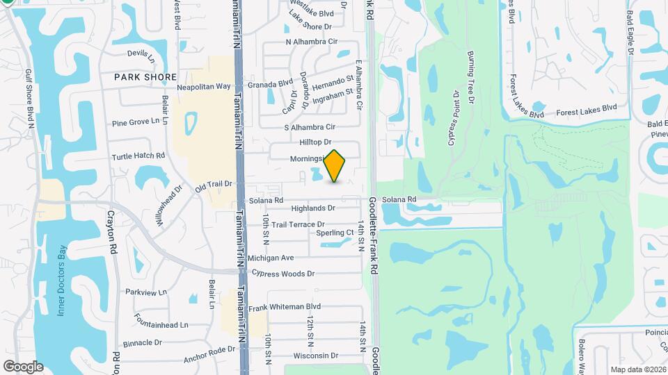 1313 Solana Rd Map and Location Details