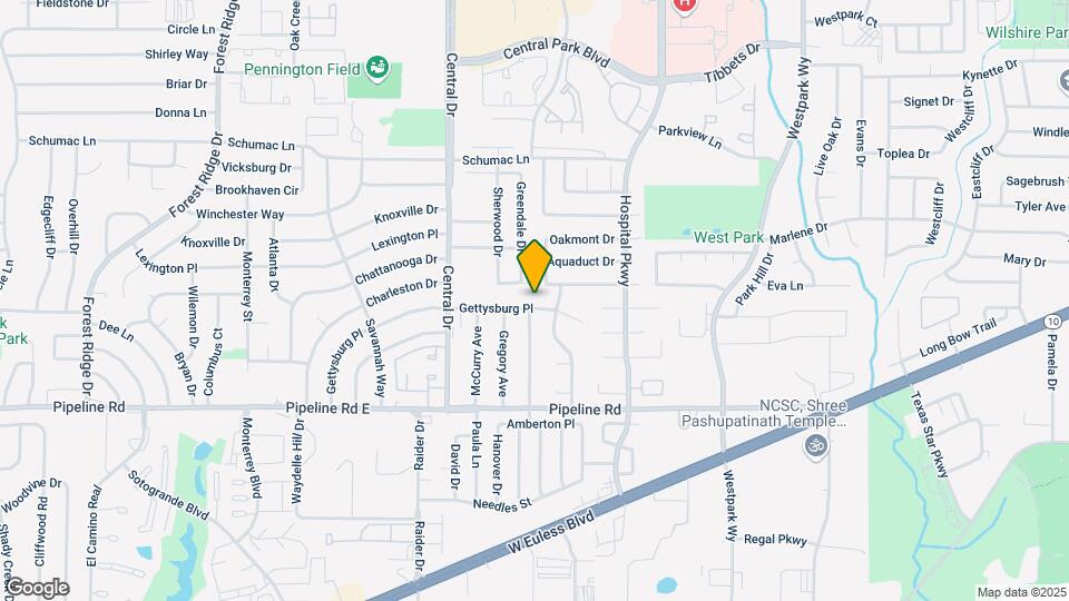 2401 Gettysburg Pl Map and Location Details