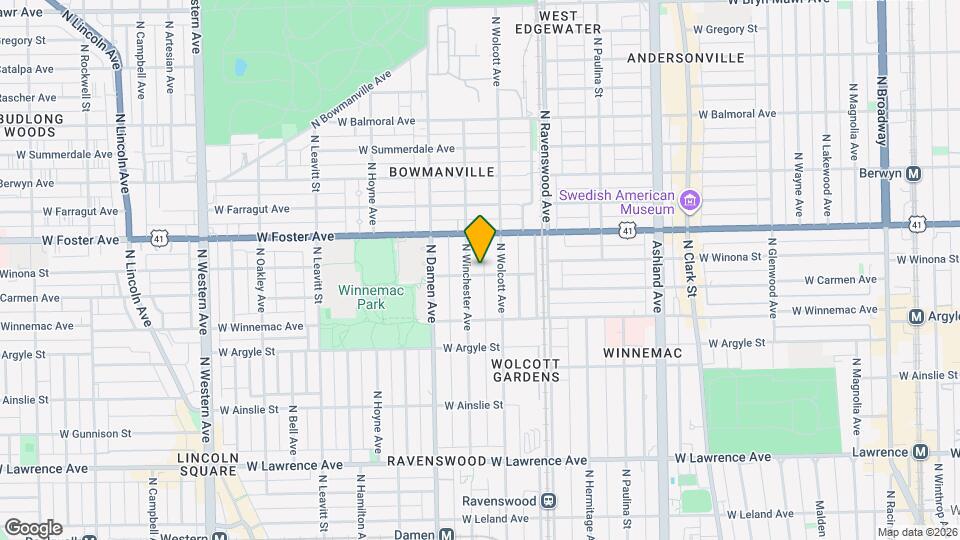 1920 W Winona St, Unit 3 Mapa y Detalles de la Ubicación