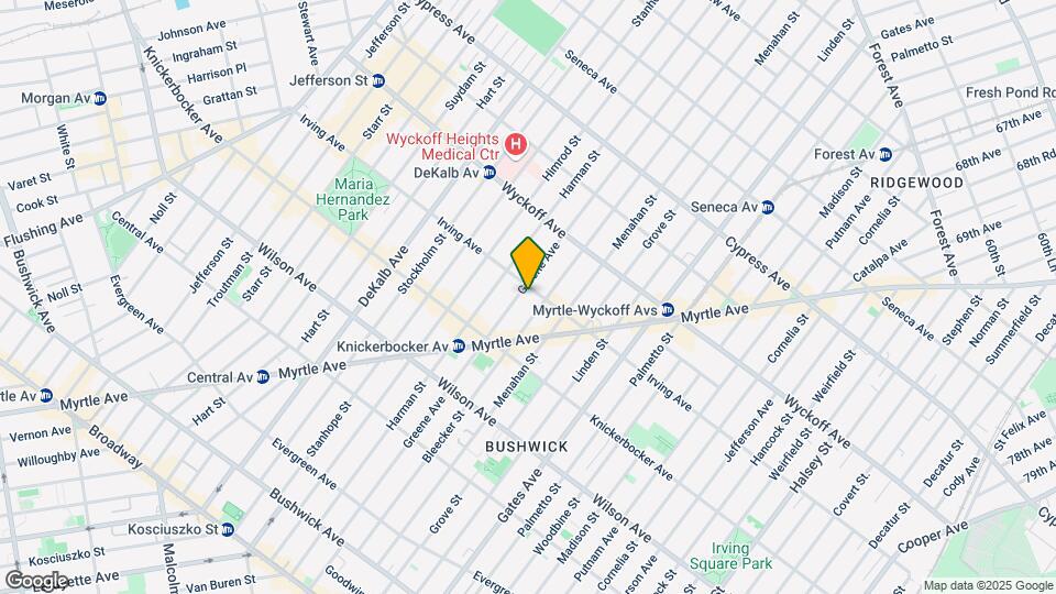 238 Irving Ave Mapa y Detalles de la Ubicación