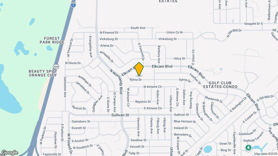 836 Sylvia Dr Map and Location Details