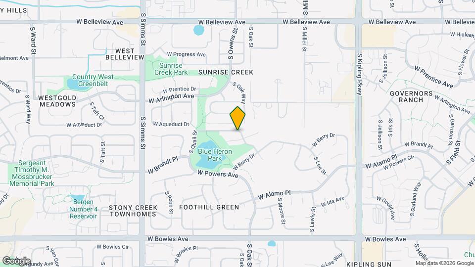 10722 W Berry Ave Map and Location Details