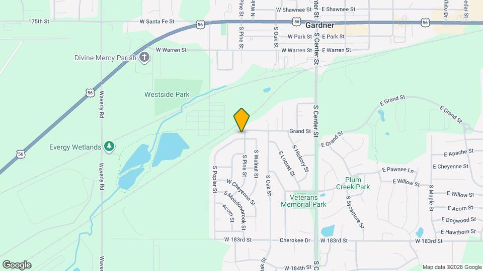 500 S Poplar St Map and Location Details