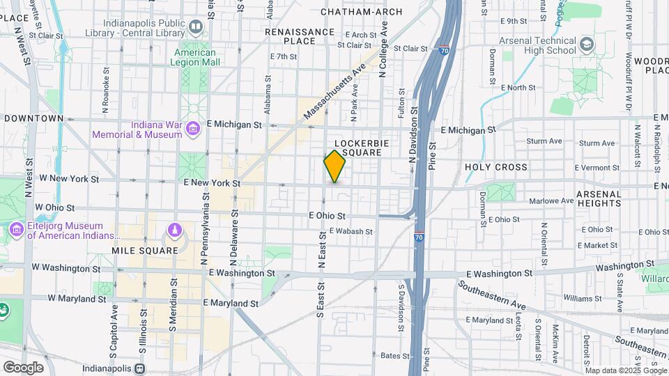 515 E New York St Mapa y Detalles de la Ubicación