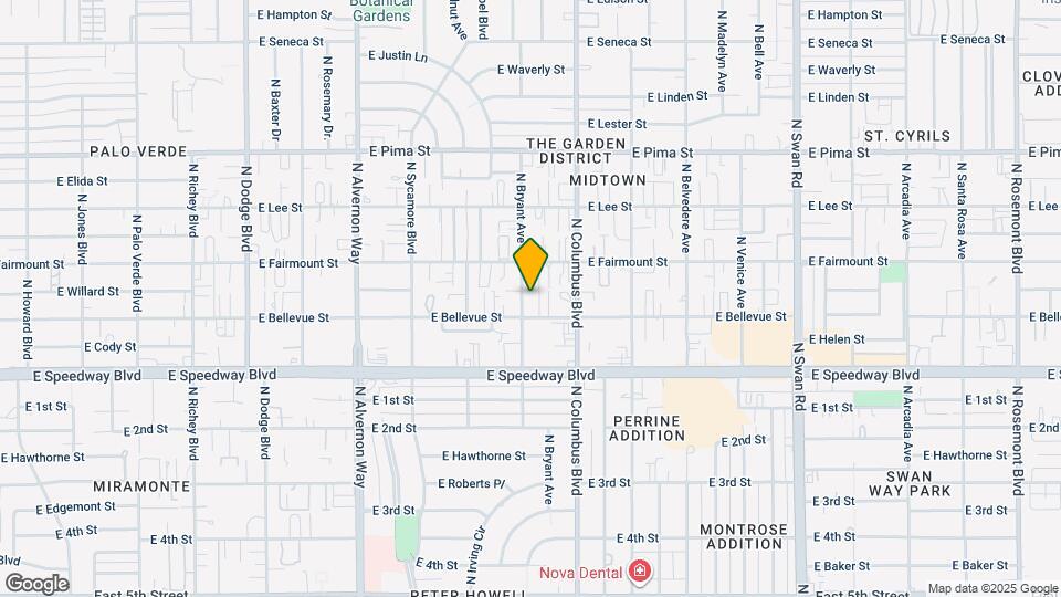 1226 N Bryant Ave Map and Location Details