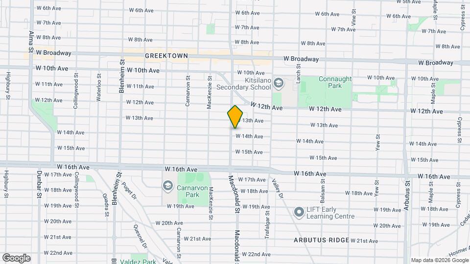 2775 W 14th Ave Map and Location Details