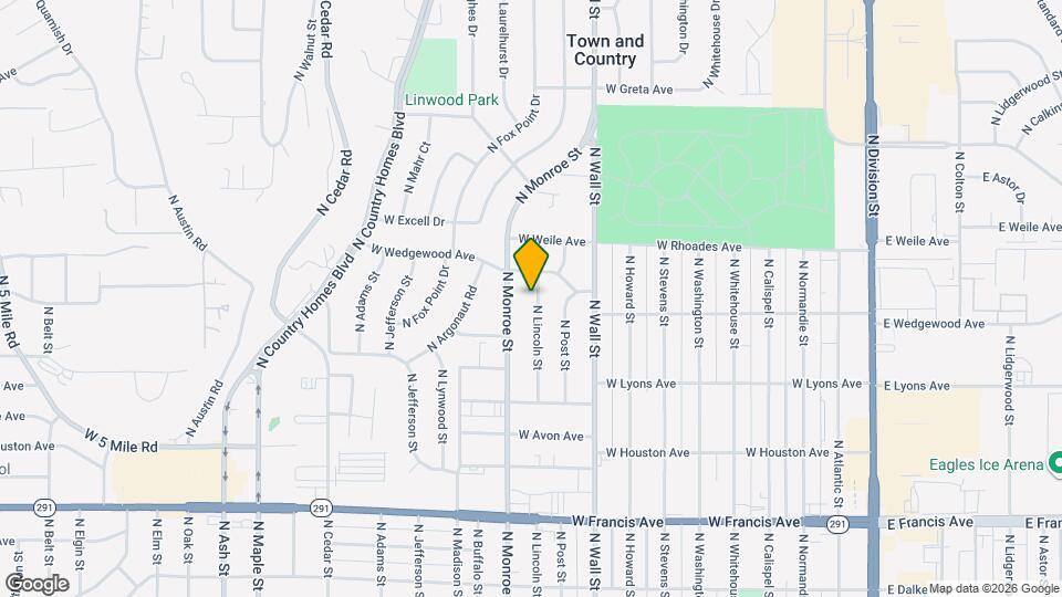 6905 N Lincoln St Mapa y Detalles de la Ubicación