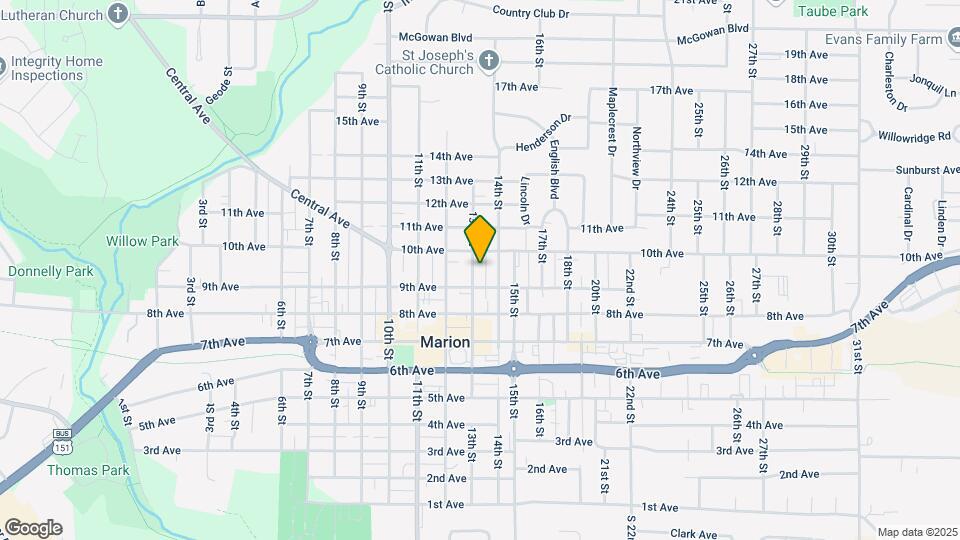 949 13th St Map and Location Details
