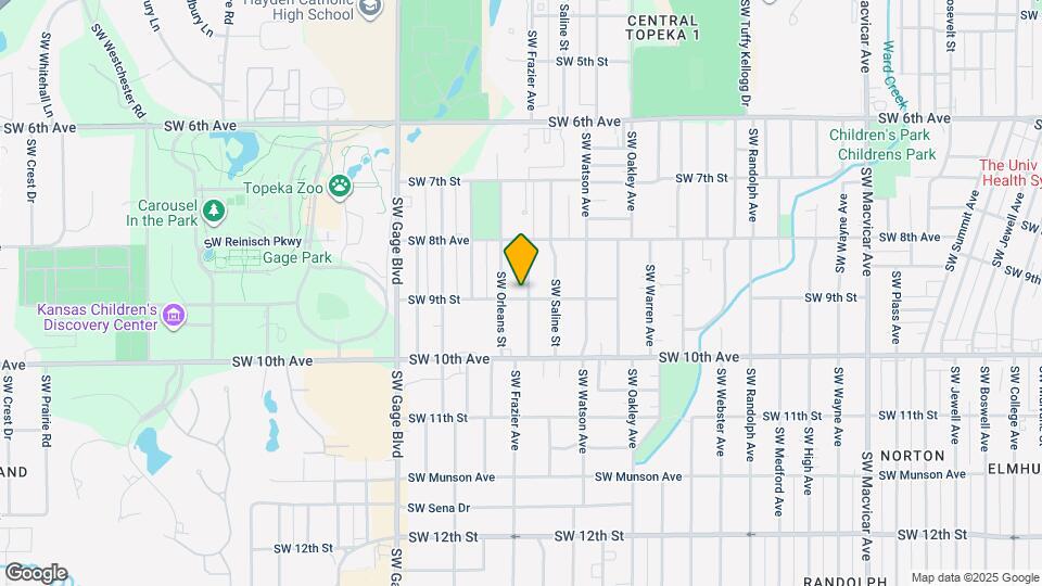 845 SW Frazier Ave Map and Location Details