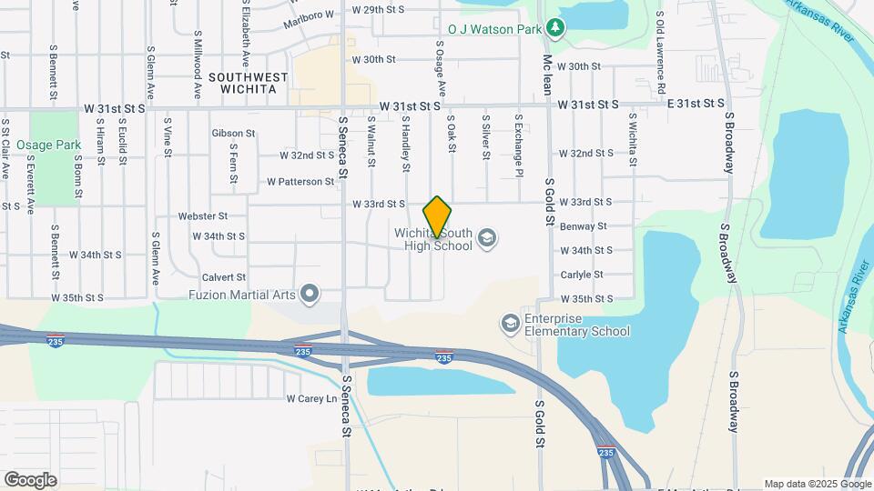 3450 S Osage St Map and Location Details