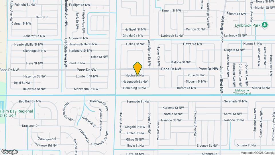 1282 Hegira St NW Map and Location Details