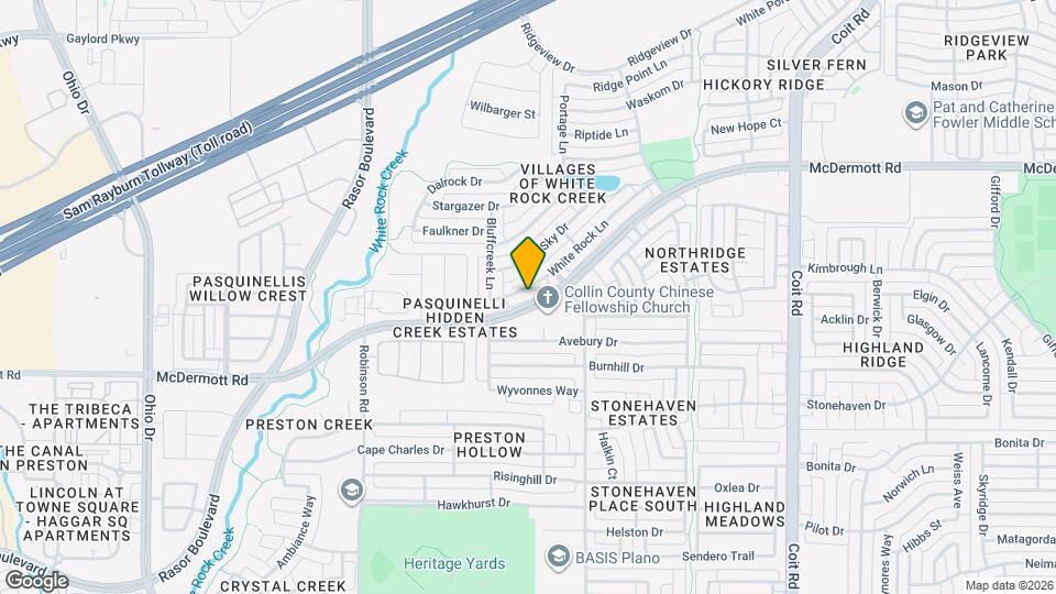 4520 White Rock Ln Map and Location Details