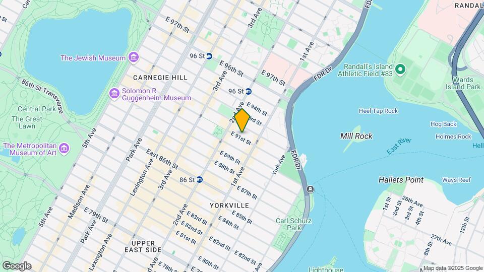 321 E 91st St Map and Location Details