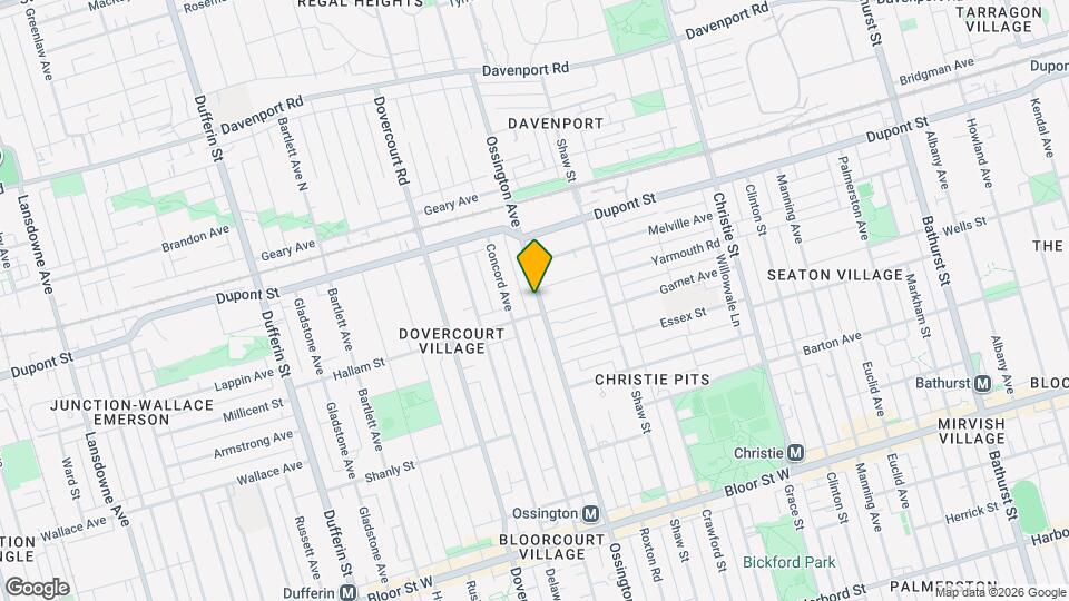 984 Ossington Ave Map and Location Details