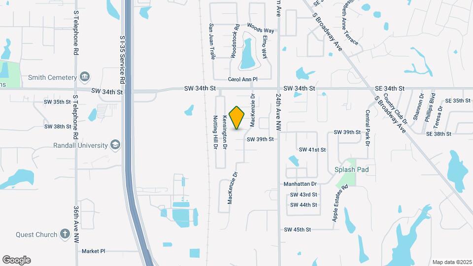912 SW 38th St Map and Location Details