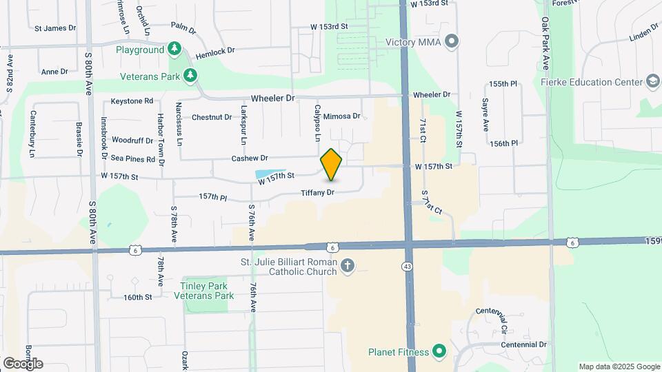7340 Tiffany Dr Map and Location Details