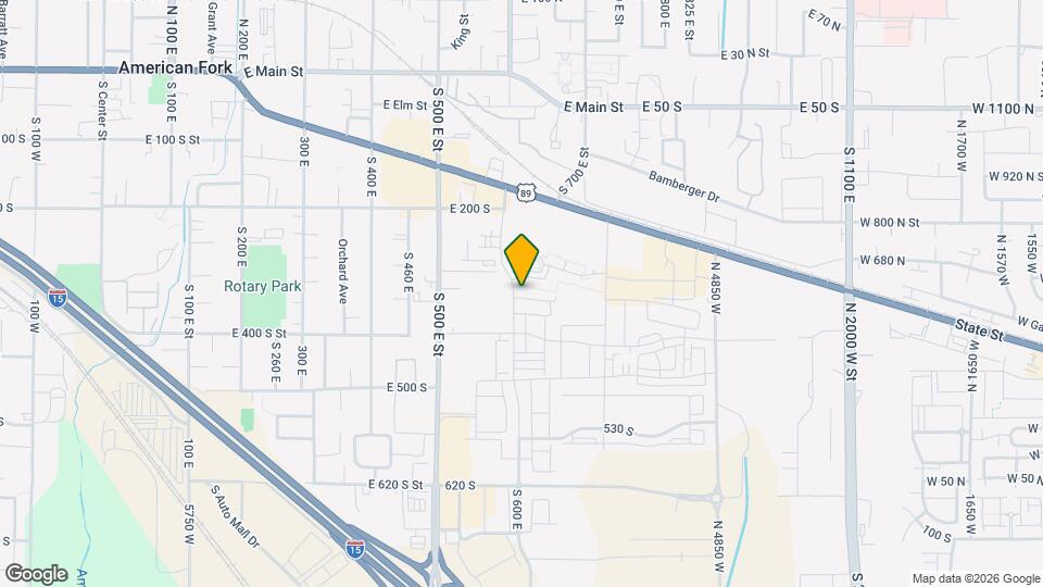 605 E 340 S Map and Location Details