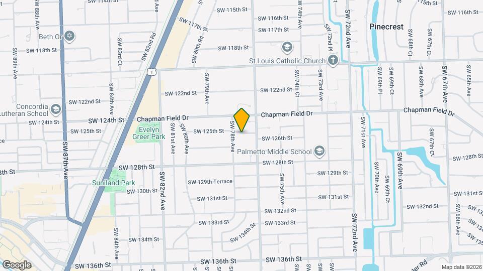 7760 SW 125th Terrace Map and Location Details