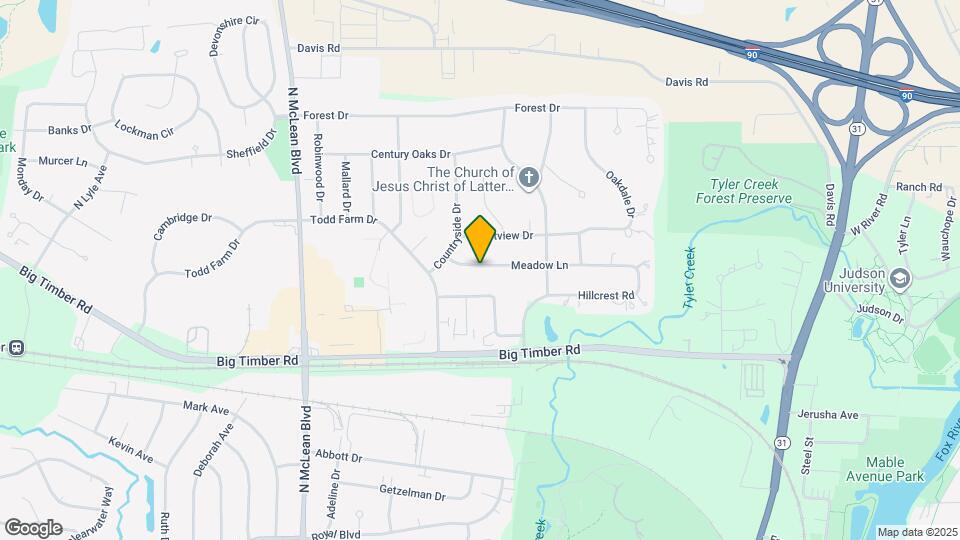 1191 Meadow Ln Map and Location Details