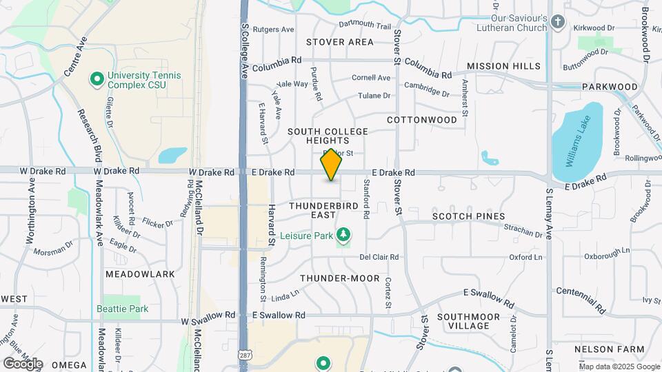 408 E Thunderbird Dr Map and Location Details