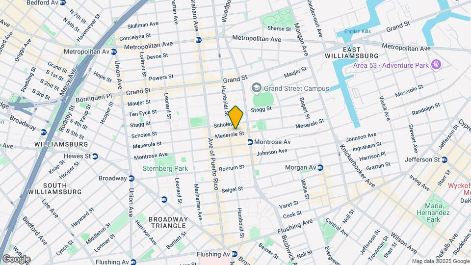 191 Meserole St Mapa y Detalles de la Ubicación