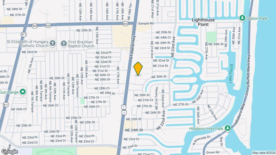 2980 NE 19th Terrace Map and Location Details