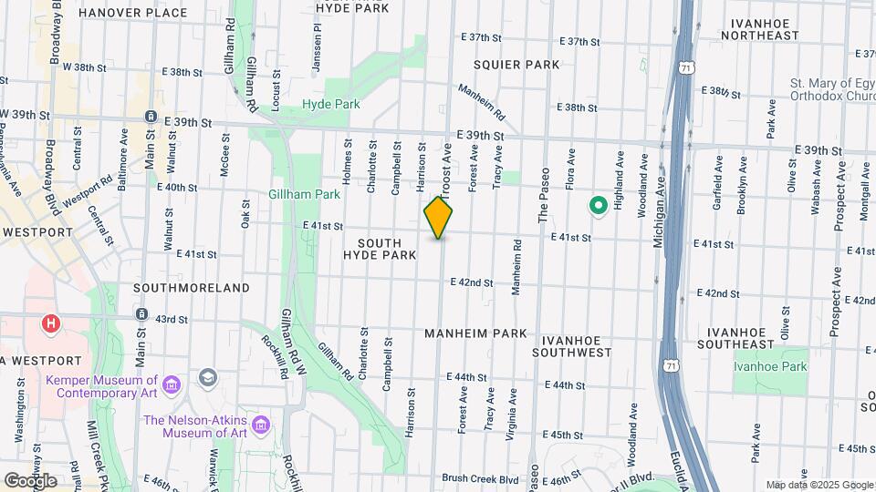 4122 Troost Ave Mapa y Detalles de la Ubicación