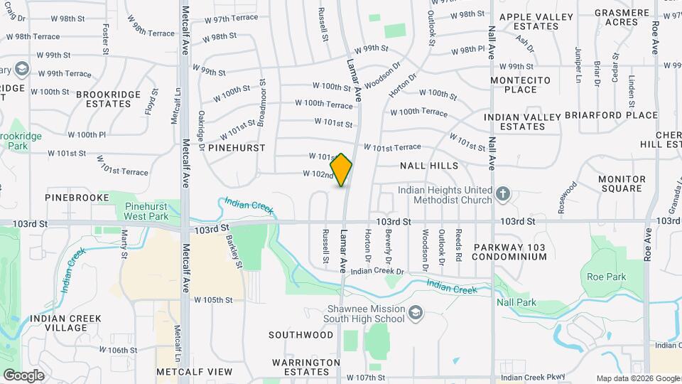 10216 Lamar Ave Map and Location Details