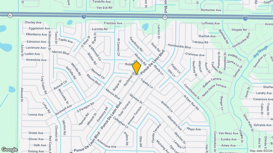 3587 Ponce De Leon Blvd Map and Location Details