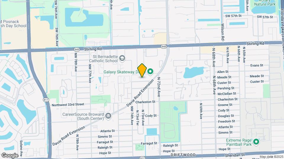 7321 NW 37th St Map and Location Details