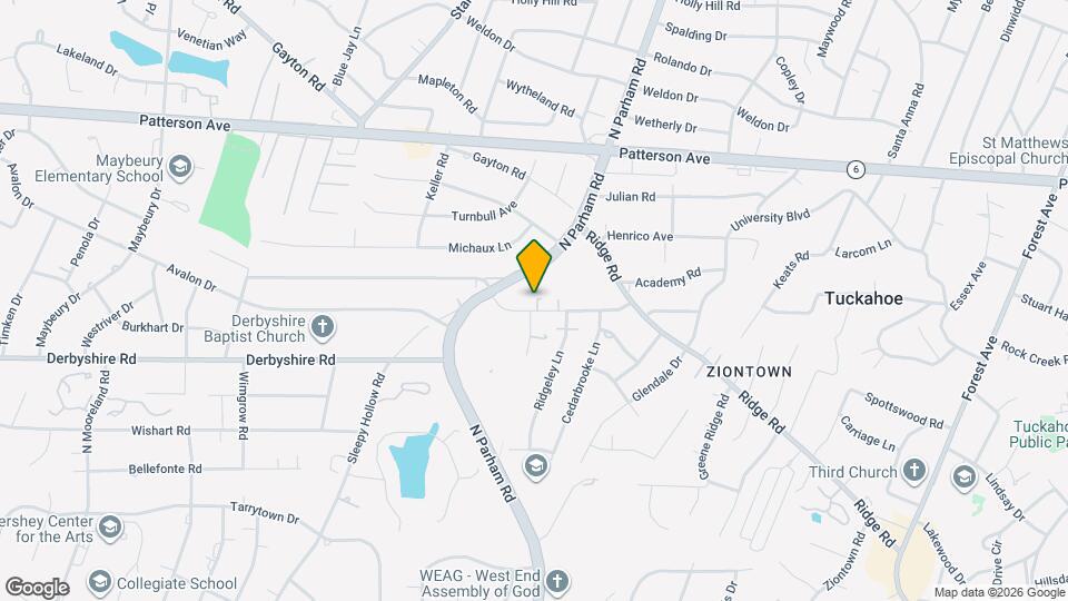 8624 Oakcroft Dr Map and Location Details