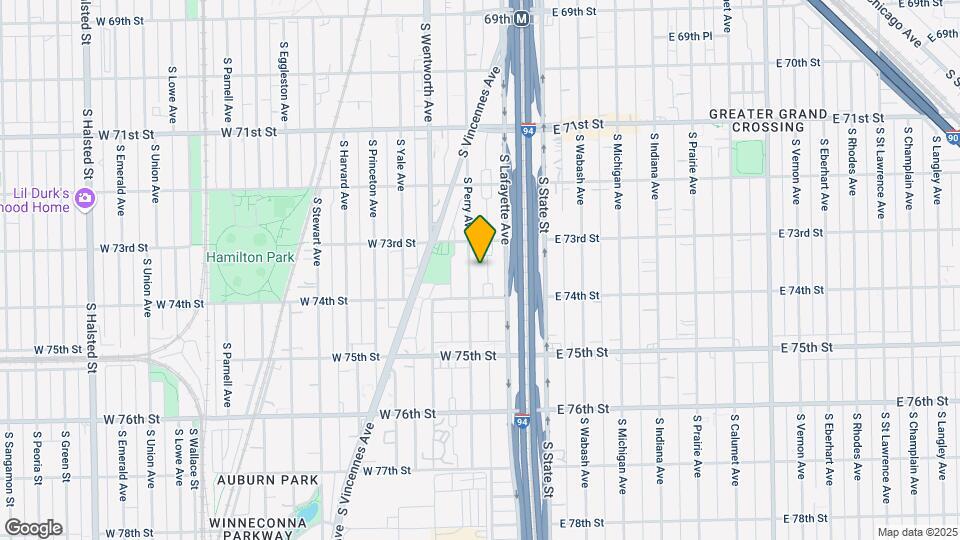 7331 S Perry Ave Map and Location Details