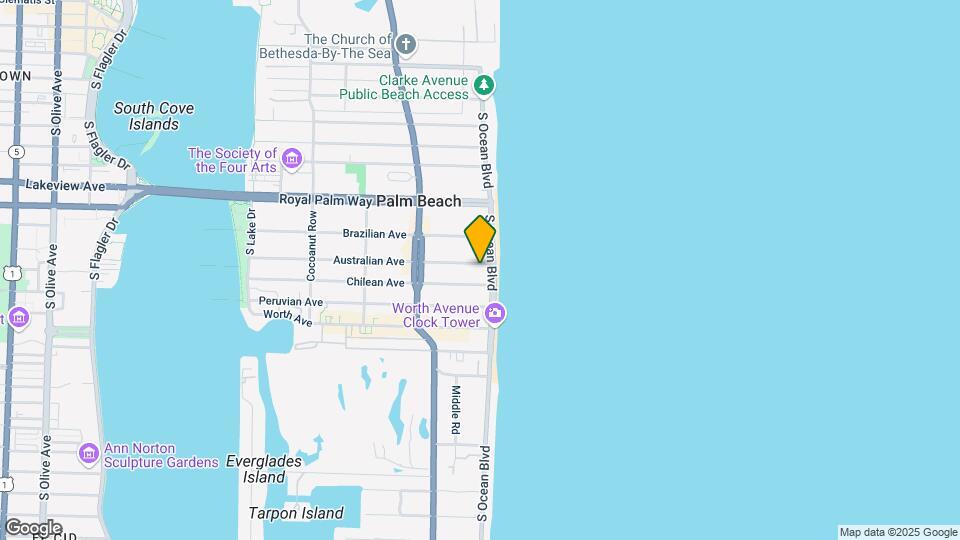 350 S Ocean Blvd Map and Location Details