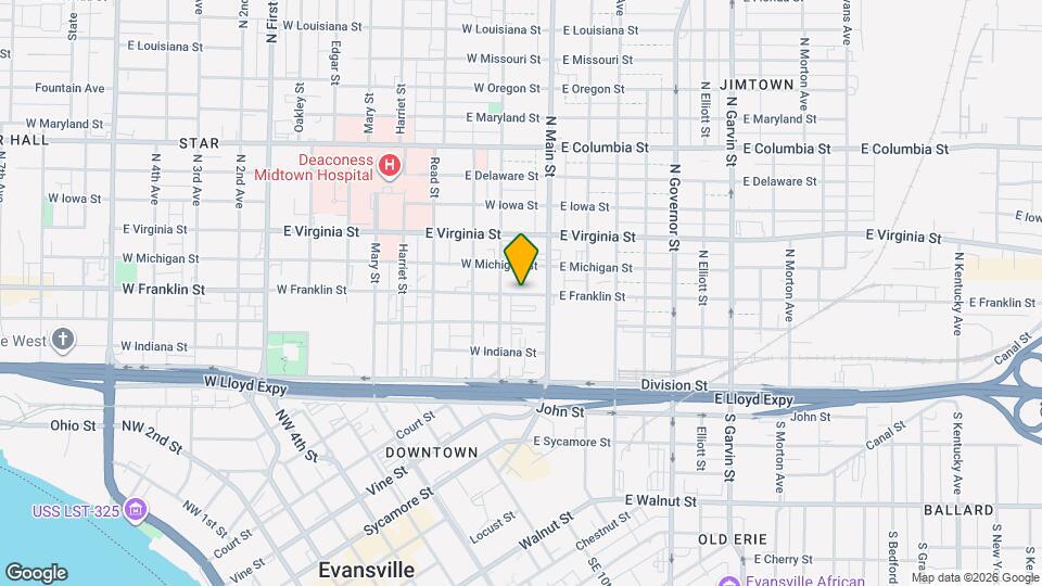 27 W Franklin St Map and Location Details