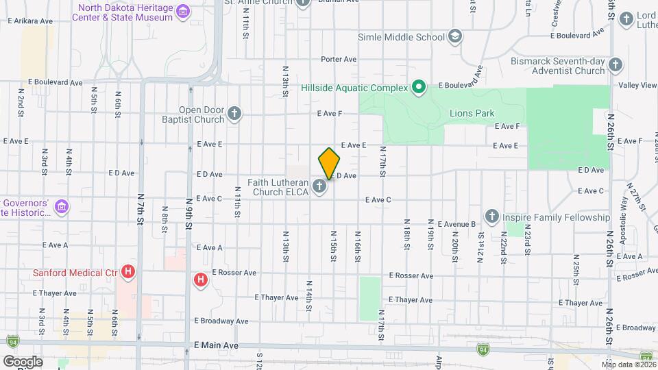 716 N 15th St, Unit Lower Level Map and Location Details