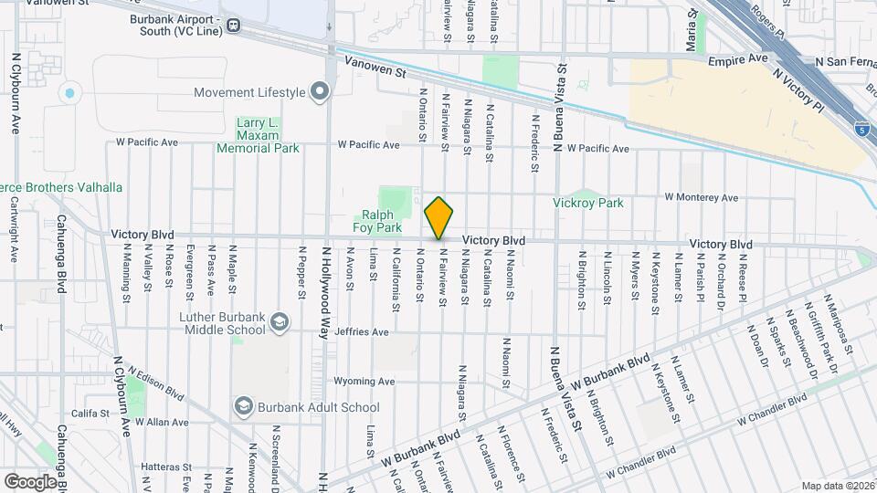 3000 W Victory Blvd, Unit 200 Map and Location Details
